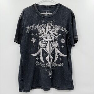AFFLICTION "ORDER‎ OF THEIVES" SKULL MEN'S SHIRT XXL